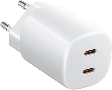Сетевое зарядное устройство Xiaomi Nano Turbo Charging,  2xUSB-C, 45Вт, 4.1A, белый [bhr087oeu]