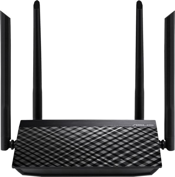 Wi-Fi роутер ASUS RT-AC1200 V2,  AC1200,  черный