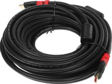 Изображение товара Кабель HDMI PREMIER 10м ver 1.4 позолота ф/фильтр черный
