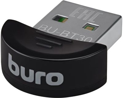 Bluetooth адаптер Buro BU-BT30 BT 3.0+EDR class 2, USB, 10м, черный ...