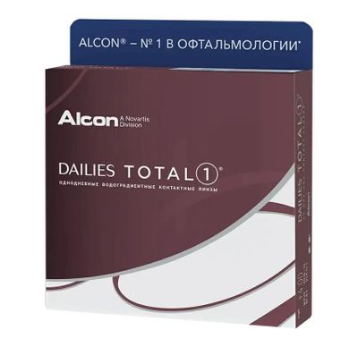 Контактные линзы ALCON Dailies Total1, 8.5мм, -7,5, 90шт
