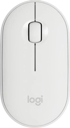Мышь беспроводная Logitech Pebble M350, Bluetooth/Радио, оптическая, USB, 1000dpi, белый [910-005541]