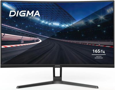 27" Монитор Digma Overdrive 27A510F,  1920x1080,  VA,  165Гц,  2хHDMI,  1хDP,  изогнутый, черный [dm27vg01]