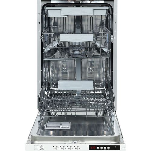 Встраиваемая посудомоечная машина JACKY`S JD SB3201, узкая, ширина 45см, полновстраиваемая, загрузка 10 комплектов, нержавеющая сталь