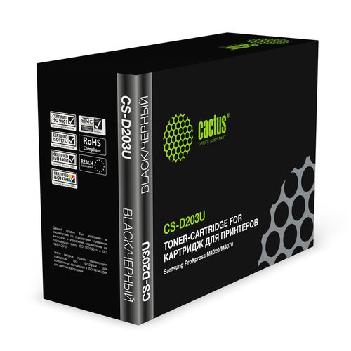 Картридж Cactus CS-D203U, MLT-D203U, черный / CS-D203U