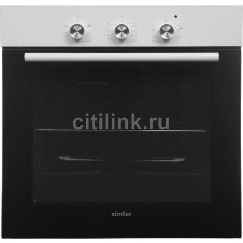 Духовой шкаф электрический Simfer B6EW16011, 58л, дверца с 2 стеклами, /