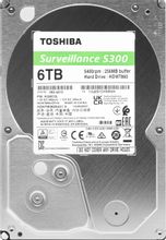Изображение товара Жесткий диск Toshiba S300 6ТБ HDD SATA III 3.5" для видеонаблюдения