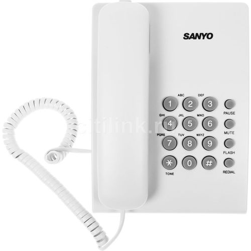 Проводной телефон Sanyo RA-S204W, белый