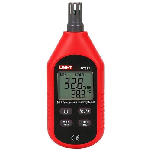 Термогигрометр портативный UNI-T UT333, красный/ черный