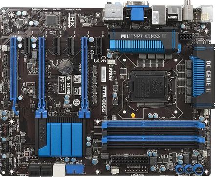 Материнская плата MSI Z77A-GD55, LGA 1155, Intel Z77, ATX, Ret