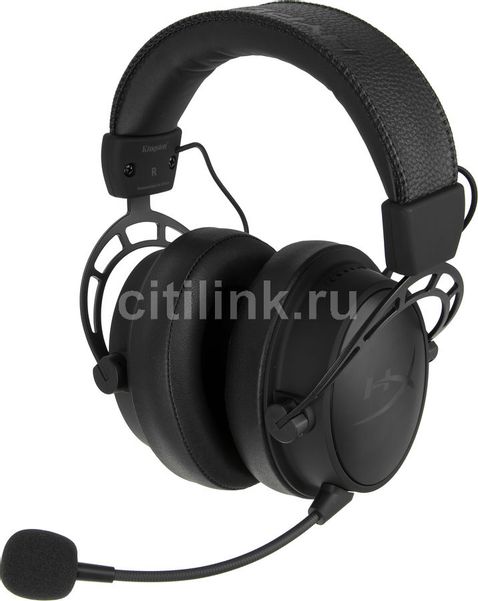 Гарнитура игровая HYPERX Cloud Alpha S Blackout,  для компьютера и игровых консолей, мониторные,  проводные, черный  [hx-hscas-bk/ww]