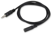 Изображение товара Кабель-удлинитель аудио BURO BAAC003-1 Jack 3.5 (m) - Jack 3.5 (f), 1м, черный