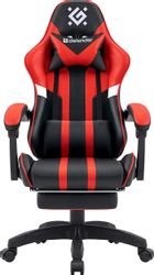 Кресло игровое Defender Colran, экокожа, до 120кг, черный/красный