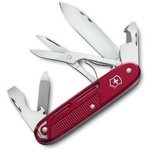 Складной нож Victorinox Synergy X Alox, функций: 10, 93мм, красный, коробка картонная [0.8226.20]
