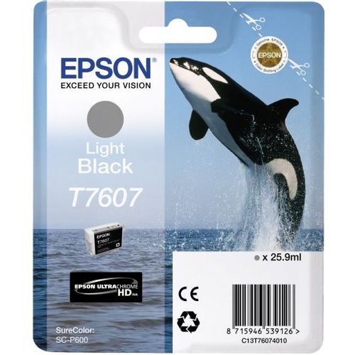 Картридж Epson T7607, светло-серый / C13T76074010