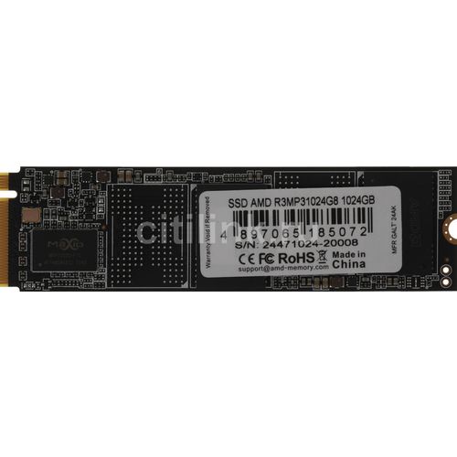SSD накопитель AMD Radeon R3MP31024G8 1ТБ, M.2 2280, PCIe 3.0 x4, NVMe, M.2