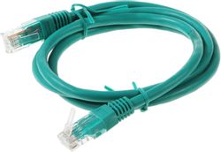 Патч-корд CABLEXPERT PP6U-1M/G литой (molded), UTP, кат.6, 1м, зеленый