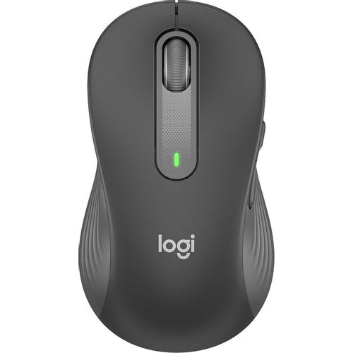 Мышь беспроводная Logitech M650 Large, Bluetooth/Радио, оптическая, USB, 4000dpi, графитовый [910-006247]
