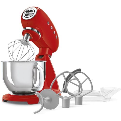 Миксер планетарный SMEG Стиль 50-х гг. SMF05RDEU, 1000Вт, красный