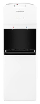 Кулер StarWind SW-1005EW, напольный, электронный, кнопка, белый/черный