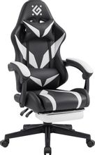 Изображение товара Игровое кресло Defender Aspect с регулировками и подставкой для ног черно-белое