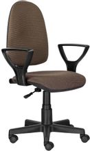 Кресло BRABIX Prestige Ergo MG-311, на колесиках, ткань, коричневый ...