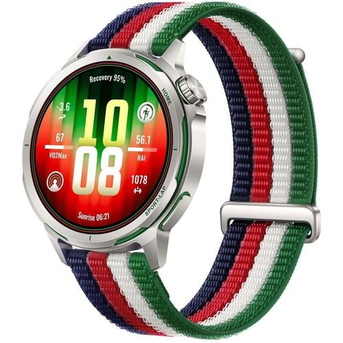 Смарт-часы Huawei Watch GT Runner 2 Racing Legend Chitu-B19D, 43.5мм, 1.32", разноцветный/серебристый