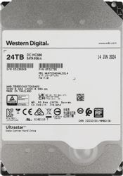 Изображение товара 24ТБ Жесткий диск WD Ultrastar DC HC580 WUH722424ALE6L4,  SATA III,  3.5",  7200об/мин