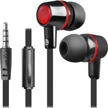 Изображение товара Внутриканальные проводные наушники Defender Pulse 428 3.5 мм черный красный
