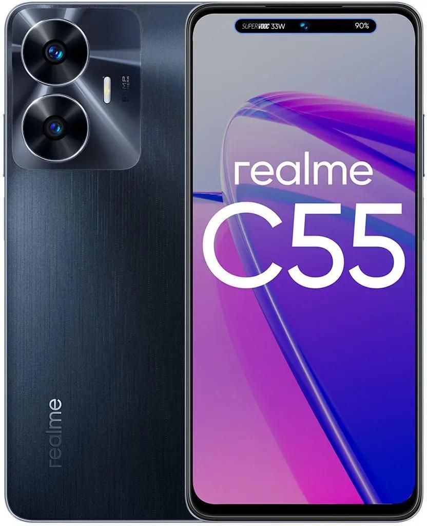 Смартфон REALME C55 8/256Gb, RMX3710, черный – купить в Ситилинк | 1918400