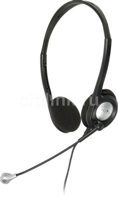 Гарнитура Oklick HS-M142V, для контактных центров, накладные, черный ...