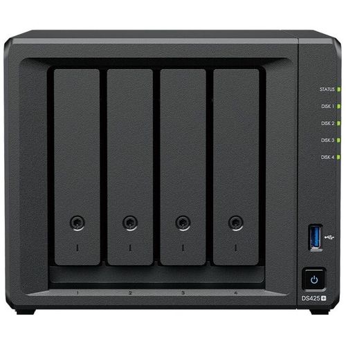 Сетевое хранилище NAS SYNOLOGY DS425+, 4-bay, настольный, Celeron, J4125