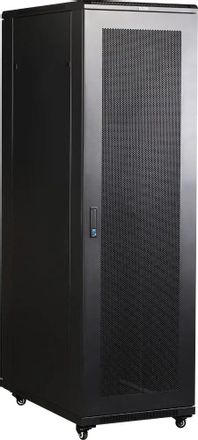 Шкаф коммутационный LanMaster Business TWT-CBB-18U-6X10-P1 напольный, перфорированная передняя дверь, 18U, 600x988x1000 мм