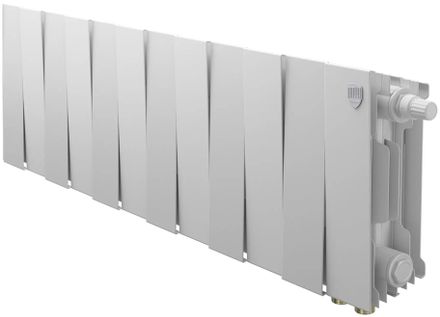 Радиатор биметаллический ROYAL THERMO Pianoforte 200 VR80, 12 секций, нижнее правое подключение, белый