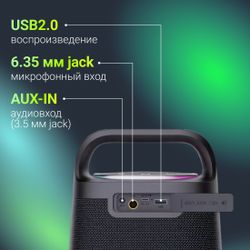Музыкальный центр Digma D-MC1702, 80Вт, Bluetooth,