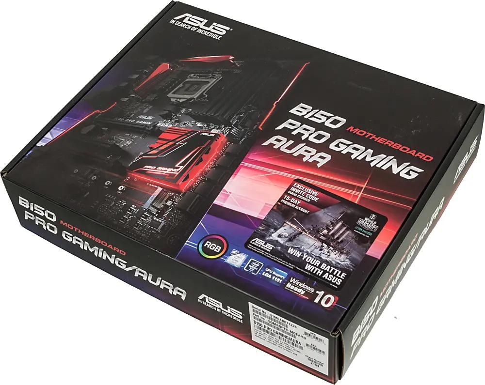 ASUS B150 PRO GAMING AURA LGA 1151 Intel B150 ATX Ret 376497