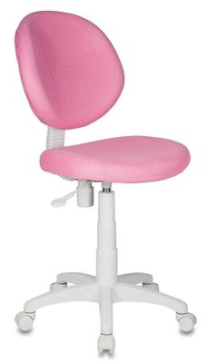 Кресло детское Бюрократ KD-W6, на колесиках, ткань, розовый [kd-w6/tw ...