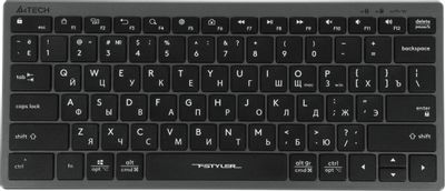 Клавиатура A4TECH Fstyler FX51,  USB, серый [fx51 grey]