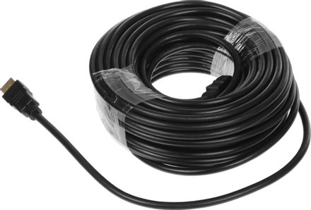 Кабель аудио-видео PREMIER 5-815,  HDMI (m) -  HDMI (m),  ver 2.0,  20м, GOLD,  черный [5-815 20.0]