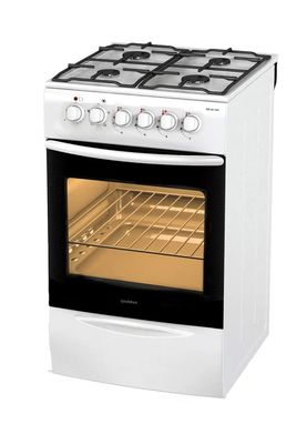 Обзор товара газовая плита Darina F KM 341 304 W, электрическая духовка ...