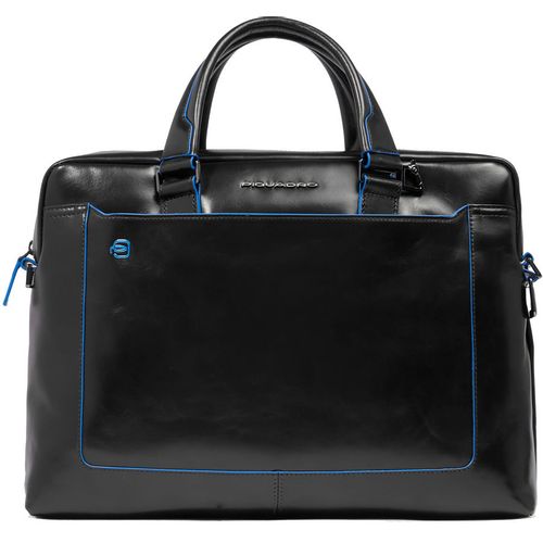 Деловая сумка Piquadro Blue Square, кожа натуральная, черный [ca3335b2/n]