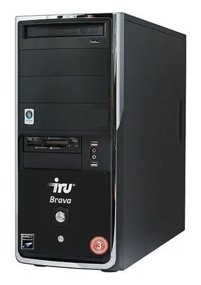 Компьютер iRU Brava Home 114W,  AMD Phenom X3 8450e,  DDR2 4ГБ, 500ГБ,  ATI Radeon HD 4670 - 0.5 ГБ,  DVD-RW,  CR,  Windows Vista Home Premium,  черный