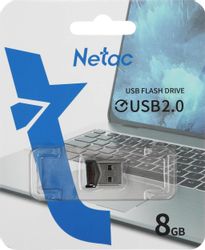 Флешка USB NETAC UM81 8ГБ, USB2.0, черный