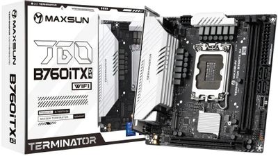 Материнская плата MAXSUN Terminator B760ITX D4 WIFI, LGA 1700, Intel ...