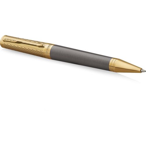 Ручка шариковая Parker Ingenuity Pioneers K571 Arrow Grey GT чернила черный коробка подарочная [2200952]