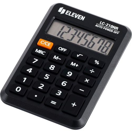 Калькулятор ELEVEN LC-210NR, 8-разрядный, черный