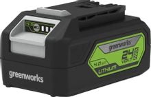 Батарея аккумуляторная GREENWORKS G24B4, 24В, 4Ач, Li-Ion