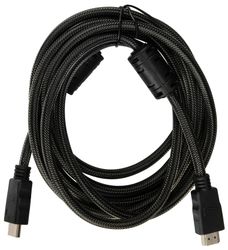 Изображение товара Кабель аудио-видео Buro HDMI (m) -  HDMI (m),  ver 1.4,  3м, GOLD,  ф/фильтр,  черный [hdmi-v1.4-3mc]