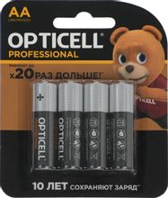 Изображение товара Батарейка AA OPTICELL Professional LR6, 4 шт., щелочная