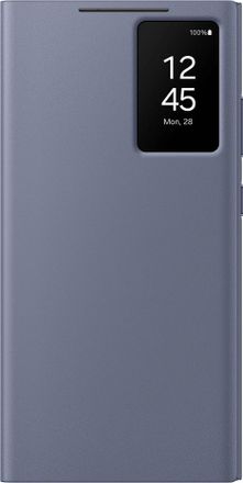 Чехол (флип-кейс) Samsung Smart View Wallet Case S24 Ultra, для Samsung Galaxy S24 Ultra, фиолетовый [ef-zs928cvegru]